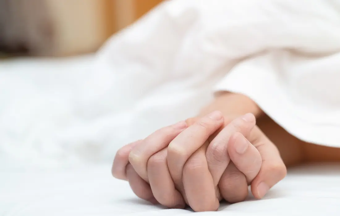 pipetting sample solution into small container.